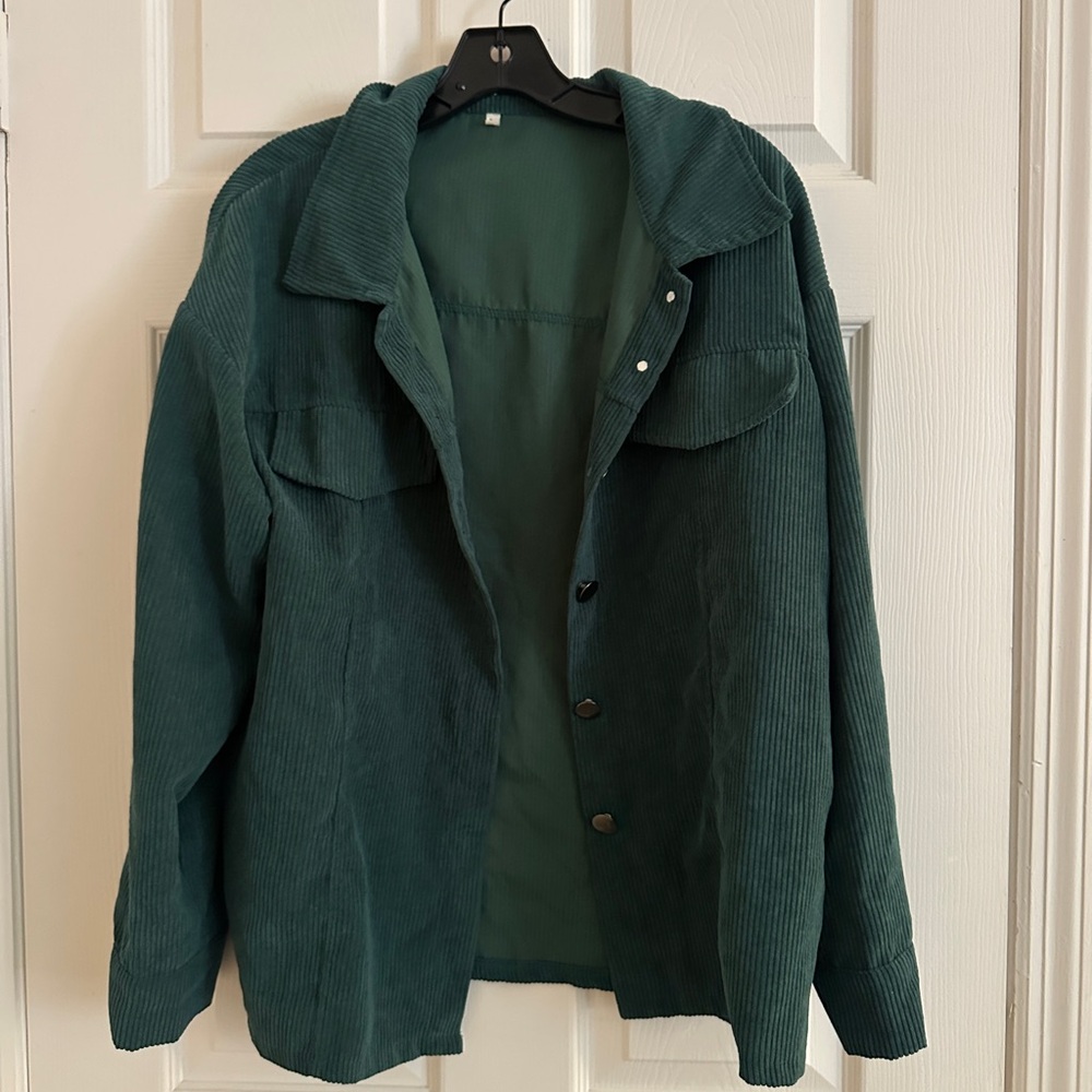 Teal Corduroy Jacket